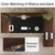 Tribesigns 78" L-Shaped Executive Desk, Large Office Desk with Drawers and File Cabinet, Modern Business Furniture for Home Office (Walnut & Black)