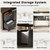 ModernMate 71" L-Shaped Electric Standing Desk with 5 Drawers, One-Piece Height Adjustable Executive Stand Up Desk, AC/USB & Privacy Panel, Home Office Workstation with Storage, Black Walnut