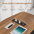 SEDETA 71" Executive Desk with File Cabinet, Large Office Desk with Drawers and Shelves, L Shaped Computer Desk with Power Outlets, Business Furniture Desk Workstation for Home Office, Walnut