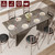 GarveeHome 70.9'' Rectangular Dining Table for 6-8, Wooden Thickened Long Desk, Farmhouse Kichen Table with Sturdy Frame and M-Shaped Legs, for Dining Room, Kitchen, Living Room, Office, Grey