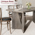 GarveeHome 70.9'' Rectangular Dining Table for 6-8, Wooden Thickened Long Desk, Farmhouse Kichen Table with Sturdy Frame and M-Shaped Legs, for Dining Room, Kitchen, Living Room, Office, Grey