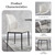 HIPIHOM 43.2"-59.1" Extendable Round Dining Table Set, Kitchen Table for 4-6 Person with Scratch-Resistant Thickened MDF Board, Oak Coffee Table w/Metal Legs