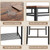 IRONCK Dining Table Set for 4, Kitchen Table with Upholstered Bench and 2 Chairs, Kitchen Table and Chairs Set for Small Space, Apartment, Rustic Brown
