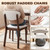 HOMCOM 5-Piece Dining Table Set for 4, Mid-Century Modern Kitchen Table and Chairs with Padded Seats and Backrests, Solid Wood Frame for Small Space, Dining Room, Living Room, Cream White