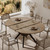42"-58" Extendable Round Dining Table with Built-in Flip Leaf, Modern Oval Kitchen Table for 4-6, Space-Saving Small Room Furniture with Storage Shelf and X-Shaped Metal Base