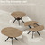 42"-58" Extendable Round Dining Table with Built-in Flip Leaf, Modern Oval Kitchen Table for 4-6, Space-Saving Small Room Furniture with Storage Shelf and X-Shaped Metal Base