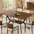 55 inch Dining Table for 4-6, Rectangle Kitchen Table with Storage Shelf, Space Saving Modern Farmhouse Design with Sturdy Metal Legs for Dining Room & Small Apartments