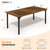 VINGLI 70.8" Farmhouse Dining Table for 6-8 People, Large Rustic Wooden Kitchen & Dining Room Table, Heavy Duty Dinner Table for Family Gatherings, Home Office, Apartment, Rustic Brown