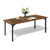 VINGLI 70.8" Farmhouse Dining Table for 6-8 People, Large Rustic Wooden Kitchen & Dining Room Table, Heavy Duty Dinner Table for Family Gatherings, Home Office, Apartment, Rustic Brown