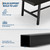 GarveeHome Industrial Dining Table for 6-8 People, 70.87" Long Large Kitchen Table with Sturdy Metal Frame, Rectangular Counter for Dinner, Kitchen, Dining Room (Black, 71" Non-extendable)
