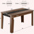 iPormis Farmhouse 71" Long Dining Table for 6, Marble Texture Finish Kitchen Table with Sturdy Wooden Frame, Rectangle Dining Table for Dining Room, Kitchen, Brown (No Chairs, Non-Expandable)