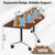 Folding Conference Table 47.2",Modern Conference Room Tables with Wheels,Training Meeting Table with Flip-Top & Strong Metal Frame,Trapezoid Design for Classrooms & School Office Spaces (T02, 2)