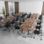 Folding Conference Table 47.2",Modern Conference Room Tables with Wheels,Training Meeting Table with Flip-Top & Strong Metal Frame,Trapezoid Design for Classrooms & School Office Spaces (T02, 2)