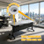 Folding Conference Table, Modular Conference Tables with Silent Wheels and 2 Cable Grommets Modern Flip-Top Training Table Mobile Office Desk for Flexible Office,Meeting Spaces,4 Pack 61inch,White