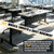 Folding Conference Table, Modular Conference Tables with Silent Wheels and 2 Cable Grommets Modern Flip-Top Training Table Mobile Office Desk for Flexible Office,Meeting Spaces,4 Pack 61inch,White