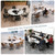 JNMDLAKO Conference Table, Round | Rectangular Training Table, Mobile Modular Meeting Room Table with Locking Wheels, Flip Top Small Conference Table for School, Library, Seminar Room35.4in