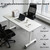 STEHEMO Conference Room Table, 47.2'' Modern Folding Training Tables with Flip Top, Mobile Table with Four Locking Wheels, Executive Desk for Meeting Room, Office, Classroom,8pcs