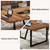 Tribesigns 8FT Large Conference Table for 10 People, Industrial 94.5-Inch Meeting Table with Two Grommets, Rectangular Podcast Training Table for Home Office, Studio, Business, 2 PCS