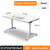 BTTBAOM White Folding Conference Table Bussiness Conference Room Tables with Flip-Top Design & Silent Wheels Portable for Trainings Offices Seminar Rooms (2pack, 47.3" D X 23.6" W X 29.5" H)