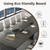 Huariifowm 10FT Conference Table for 8-10 People, Large Rectangular Boardroom Meeting Table with Built-in Power Outlets, USB-C Ports, 2" Thick Tabletop & Heavy-Duty Base, Smoked Walnut + Gray