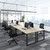 Bonzy Home 12FT Conference Table, Modern Large Meeting Table Office Desks for 16 Person, Long Rectangle Table with Sturdy Metal Frame, 4 PCS, 142" D x 64" W x 30" H, Natural