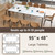 Tangkula 8 FT Conference Table, 95" x 48" Rectangle Office Computer Desk with Heavy-Duty Metal Frame, 2 Cable Grommets, Modern Seminar Table for Meeting Room, Boardroom (White,1)