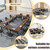 Folding Conference Room Table, Modern Conference Tables with Wheels for Office Classroom,Flip-Top Training Table Water-Resistant P2 Particle Board & Anti-Corrosion Alloy Frame (2, Walnut-Small, 47.2)