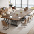 Tribesigns 6 ft Conference Table for 6-8 People, 70.86-Inch Rectangle Meeting Seminar Table with Unique Curved Metal Support for Home Office (Without Chair, Retro Brown & Black) (1)