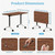 Conference Tables Set of 4, 5.2 Foot Folding Conference Room Table with Wheels, Modular Rolling Training Table Foldable Meeting Tables Modwen Flip Top Nesting