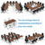 Conference Tables Set of 4, 5.2 Foot Folding Conference Room Table with Wheels, Modular Rolling Training Table Foldable Meeting Tables Modwen Flip Top Nesting