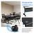 6Pack Conference Tables,Folding Conference Room Tables,Flip Top Training Seminar Table,Modern Foldable Table for School Classroom Library Meeting Office (6, Dark Grey, 47.2IN)