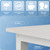 Fday 51'' Home Office Desk Modern Computer Desk 51.2X 23.6x29.5 inches PC Table with Thicken Frame Industrial Style Sturdy Metal Frame Furniture for Writing Gaming Grey Oak+White
