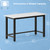 Fday 51" Home Office Desk Modern Computer Desk 51.2x23.6x29.5 inches PC Table with Thicken Frame Industrial Style Sturdy Metal Frame Furniture for Writing Gaming Marble White+Black