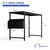 Pamray 47 Inch Computer Desk for Small Spaces with Storage Bag, Home Office Work Desk with Headphone Hook, Small Office Desk Study Writing Table