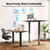 Agilestic Electric Standing Desk, 55 x 28 Inches Height Adjustable Desk, Sit Stand up for Work Office Home, Ergonomic Rising Computer Table with Memory Preset, Rustic Brown