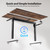 Agilestic Electric Standing Desk, 55 x 28 Inches Height Adjustable Desk, Sit Stand up for Work Office Home, Ergonomic Rising Computer Table with Memory Preset, Rustic Brown