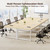 Mericonia 48 Inch Computer Desk, 1" Thick Heavy Duty Industrial Office Desk, Modern Simple Study Writing Table for Home Office Bedroom Workstation, Oak