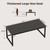 Mericonia 63 Inch Large Computer Desk, 1" Thick Heavy Duty Industrial Office Desk, Modern Simple Study Writing Table for Home Office Bedroom Workstation, Black