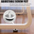 XUEGW Computer Desk Modern Simple Style Desk for Home Office, 31.5 inch White Small Writing Table Study Corner Work Desk for Bedroom