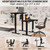 Kingant Standing Desk Height Adjustable Small Electric Stand Up Desks [35 x 20 Inch] - Ergonomic Sit Stand Desk Rising Desks for Home Office Computer Desk Stand Desk Workstation
