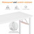 DlandHome 47 inches Folding Table Computer Desk Portable Activity Table Conference Table Home Office Desk, Fully Assembled White DND-ND5-120WW