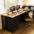 ODK 63 inch Computer Desk with File Drawers Cabinet, Modern Office Desk with Large Storage for Home Office, Study, Gaming, Vintage