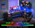 AODK 79 inch L Shaped Desk with 5 Drawers, Reversible L Shaped Gaming Desk with LED Light & 2 Power Outlets, Computer Desk with Storage Shelves for Home Office, Black