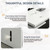WYBFCWY Executive L Shaped Office Desk,1″Thick Tabletop,Large Office Desk with Storage Cabinet,Modern Computer Desk for Home Office or Workspace,Multiple Sizes & Colors