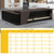 EQWZUPD Executive L Shaped Office Desk, 1'' Thick Tabletop, Solid Wood Board, with Side cabinets and Wire Holes, Drawer with Lock, for Executive Desks,Boss Table,Computer Desk,Home Office Furniture