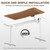 Solid Wood Electric Standing Desk 55"x23.6"Home Office Desk,Adjustable Workbench with 3 Stages Single Motor, Computer Workstation with T-Shaped Metal Bracket,Walnut Standing Table for Gaming(1 Box)