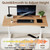 Solid Wood Electric Standing Desk 55"x23.6"Home Office Desk,Adjustable Workbench with 3 Stages Single Motor, Computer Workstation with T-Shaped Metal Bracket,Walnut Standing Table for Gaming(1 Box)
