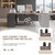 SimpArt L Shaped Executive Desk with Storage Cabinet and Drawers, Large Office Desk with Cable Management, Reversible Corner Computer Desk, Modern Workstation for Business Office