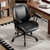 BFZ Home Office Desk Chair, Adjustable Comfy Office Chair with Wheels,Leather Office Chair with Removable Armrests, Office Desk Chair with Lumbar Support for Home Office or Workspace, Black