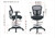 OfficeFactor Drafting Chair Tall Office Chair with Arms Executive Ergonomic Standing Desk Chair with Anti Scratch Wheels and Footrest